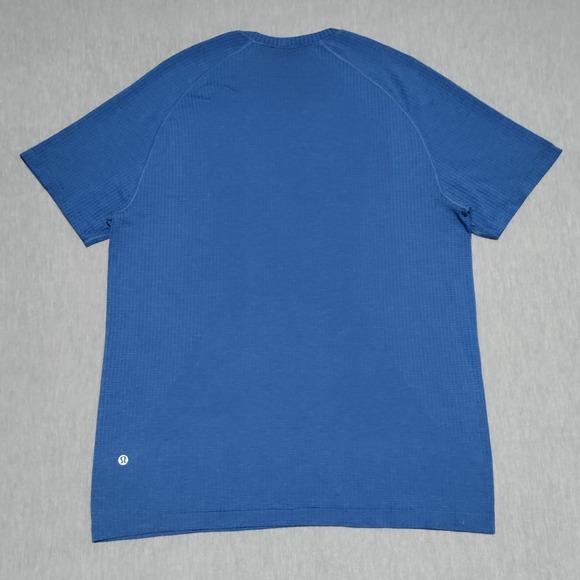 Lululemon Metal Vent Tech Shirt Mens Large Blue Athletic Running Training Tee - Picture 3 of 12